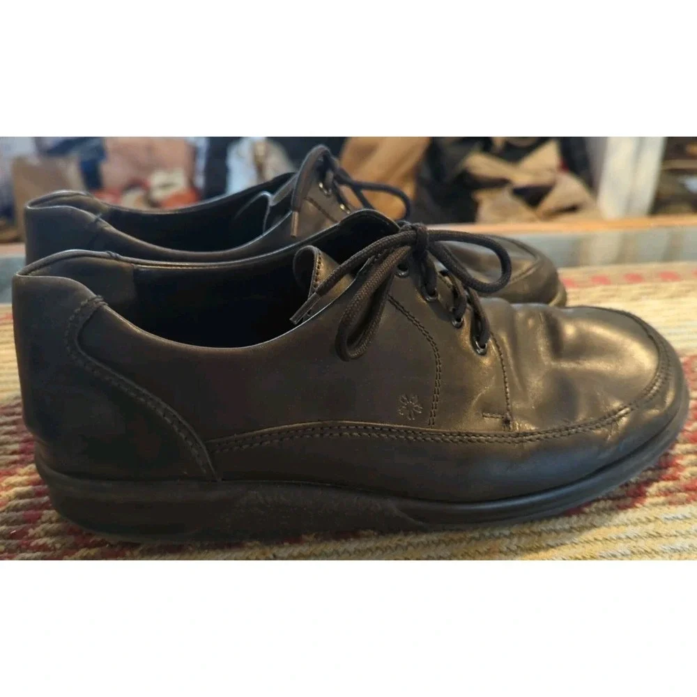 Ganter Men's Black Leather Comfort Oxford Driving Shoe Size 8‎ K